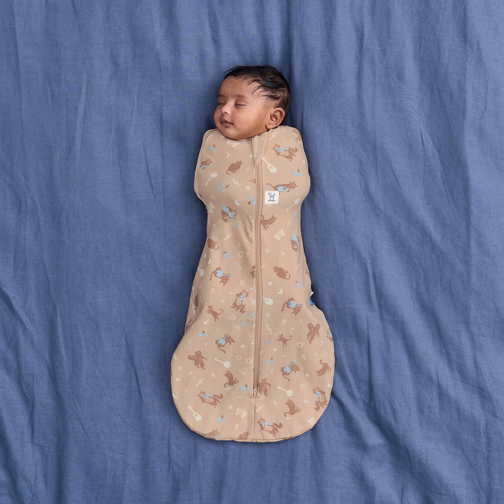 ERGOPOUCH Zavinovačka a pytel na spanie 2v1 Cocoon Melody  6-12m, 8-10kg, 1,0tog
