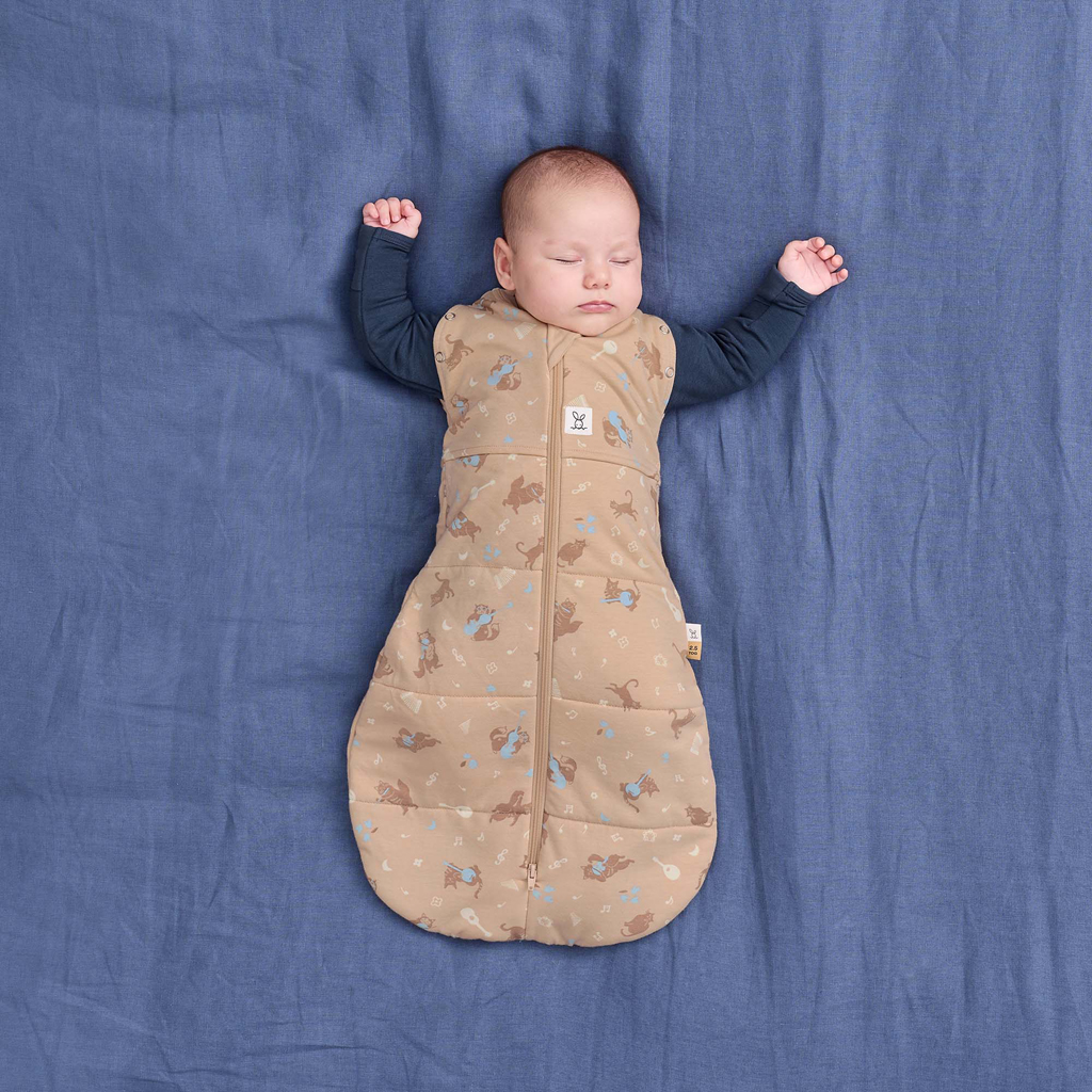 ERGOPOUCH Zavinovačka a pytel na spanie 2v1 Cocoon Melody  6-12m, 8-10kg, 2,5tog