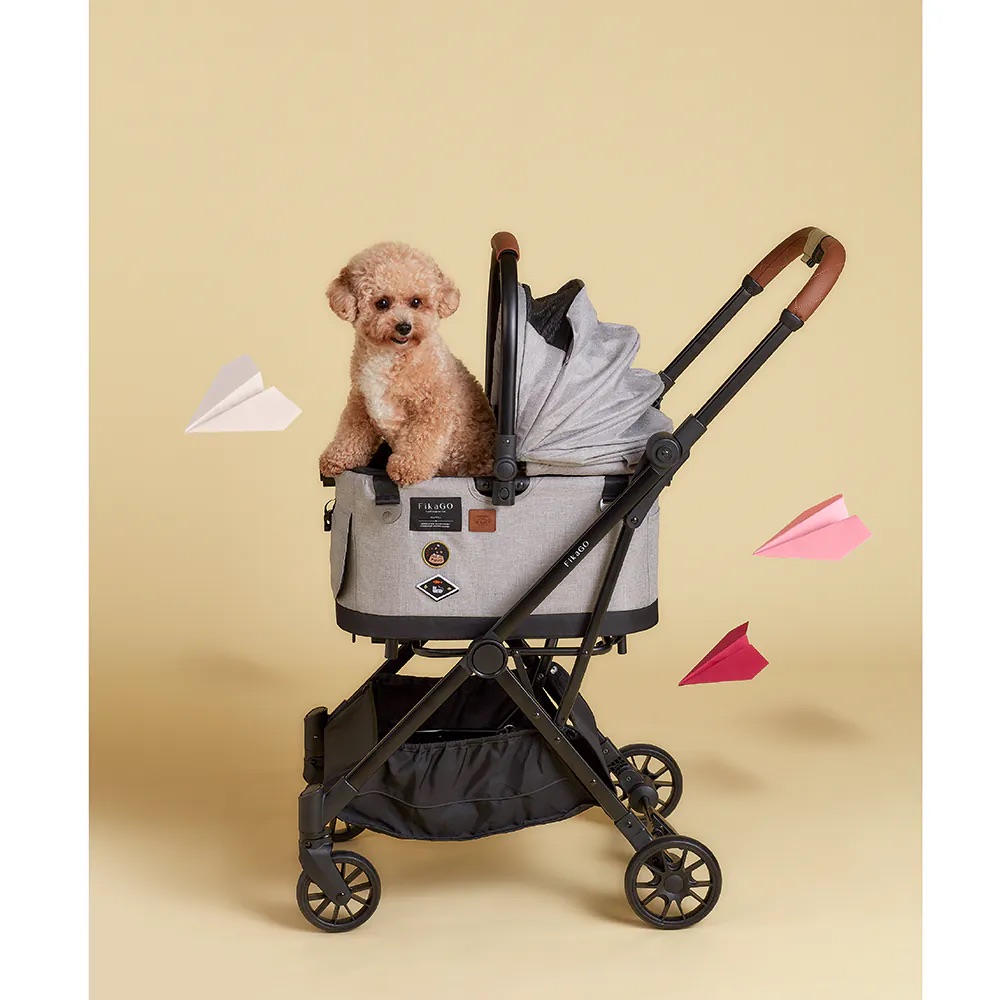 FIKAGO Kočík pre mačky / psov Flytta Plus Grey Husky