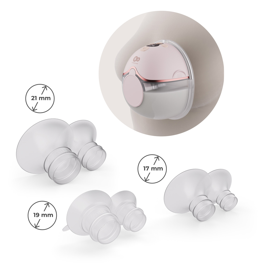 KINDERKRAFT Odsávačka mlieka Single Hands-free Mamaflow Pink + CHICCO Vložky do podprsenky 30ks
