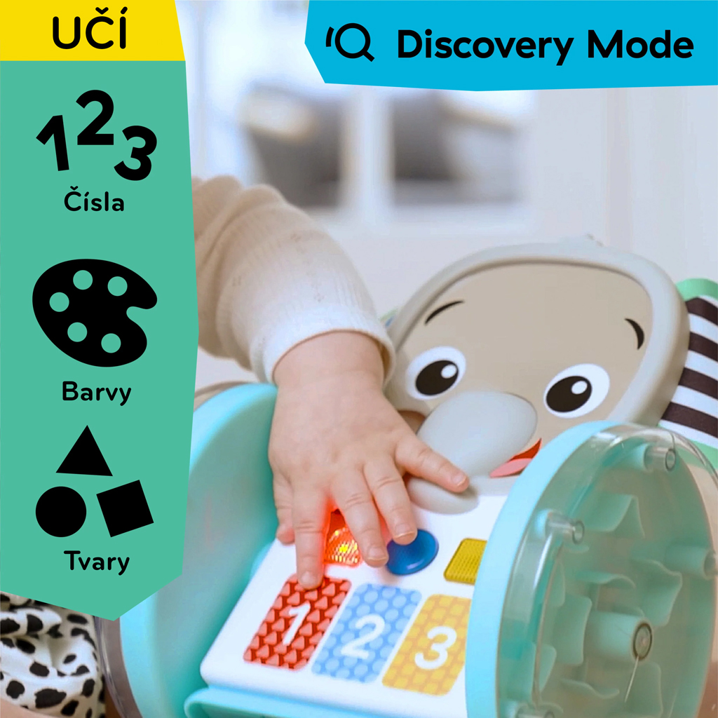 BABY EINSTEIN Hračka hudobná interaktívna Chase &amp; Tap Earl™ 6m+