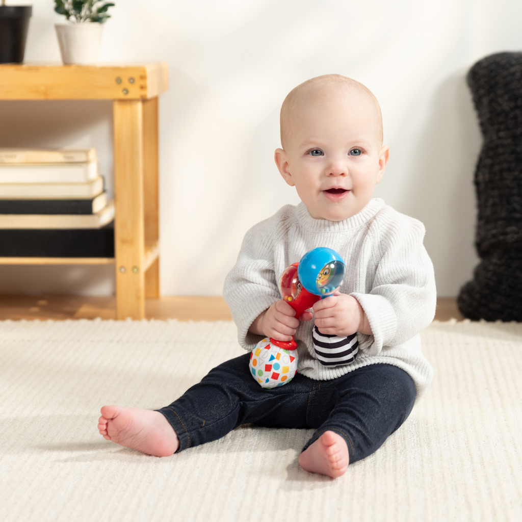 BABY EINSTEIN Hračka hrkálka Shake &amp; Groove™ 2ks, 3m+
