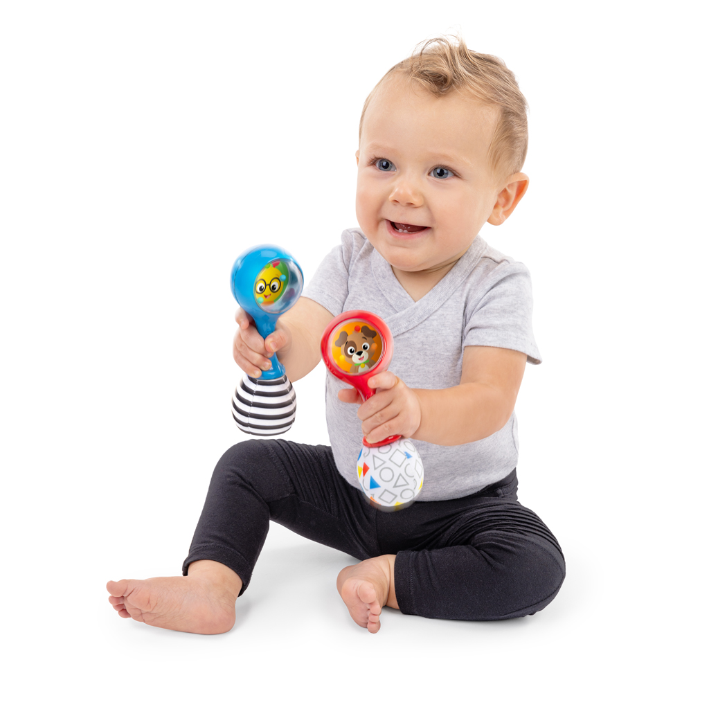 BABY EINSTEIN Hračka hrkálka Shake &amp; Groove™ 2ks, 3m+
