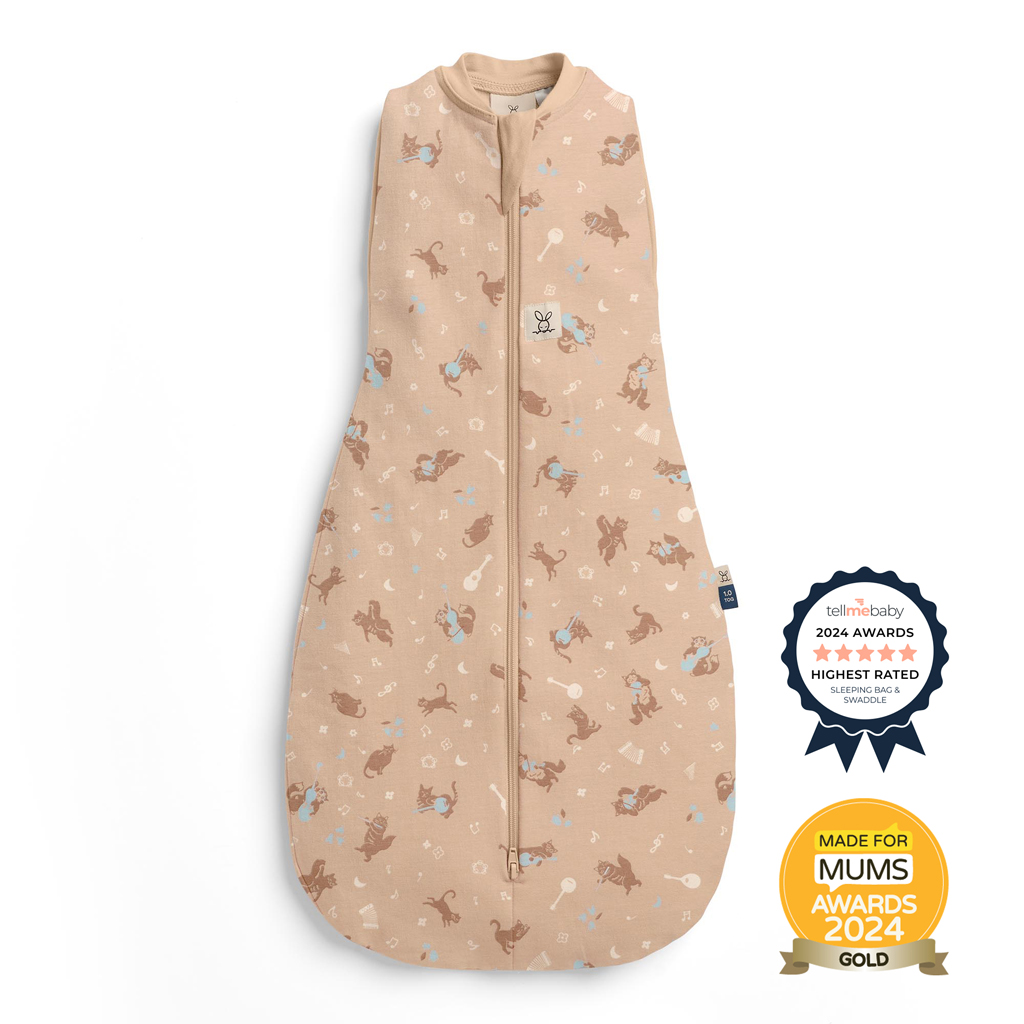 ERGOPOUCH Zavinovačka a pytel na spanie 2v1 Cocoon Melody  3-6m, 6-8kg, 1,0tog