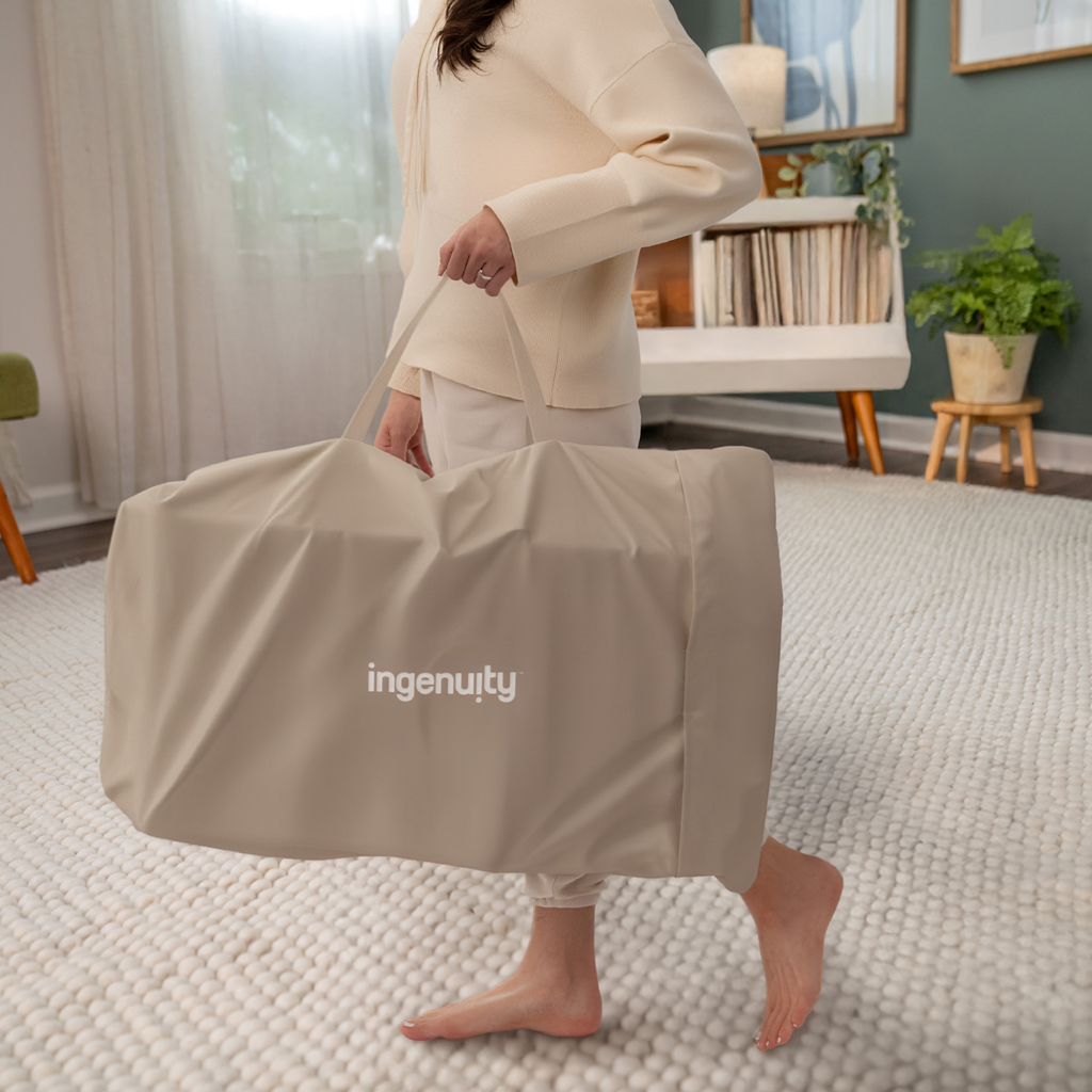 INGENUITY Lehátko hojdacia s vibráciou, pripravené na cesty Nestlé™ Mocha, 0m+