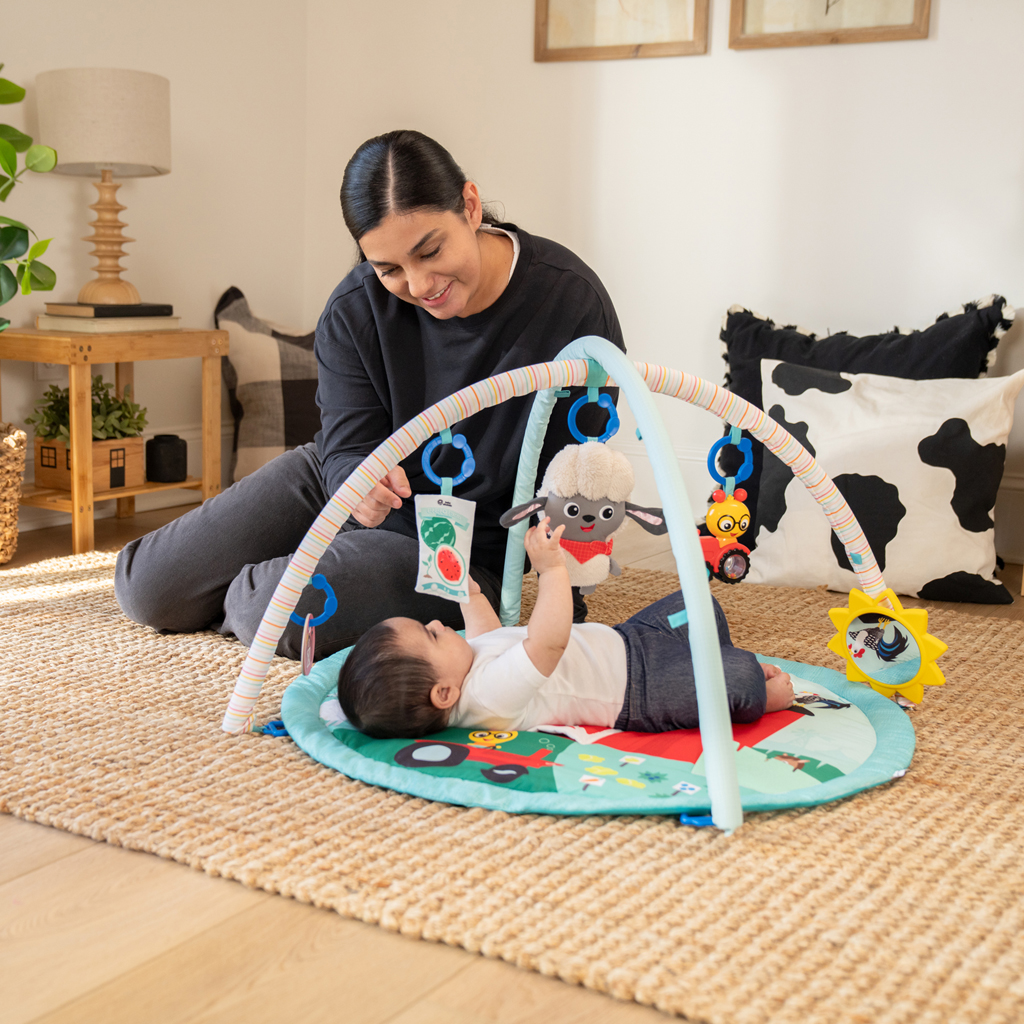 BABY EINSTEIN Deka na hranie pre rozvoj motoriky a zmyslov Happy Harvest™ Touch &amp; Feel, 0m+