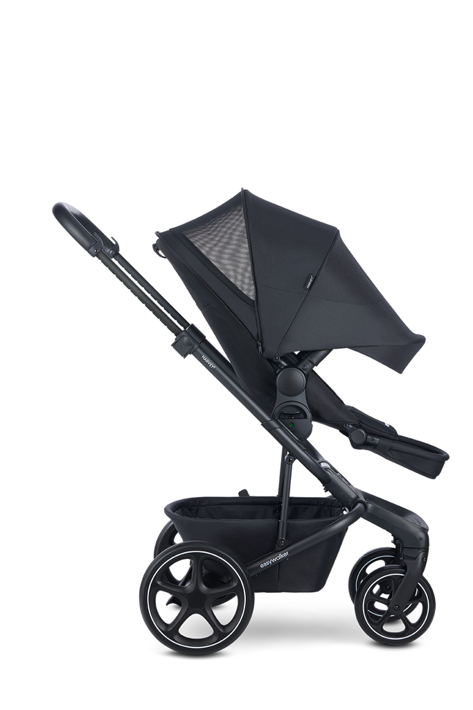 EASYWALKER SET Kočík 4v1 Harvey⁵ 2v1 Midnight Black LITE RWS +CYBEX Aton B2 i-Size,základňa