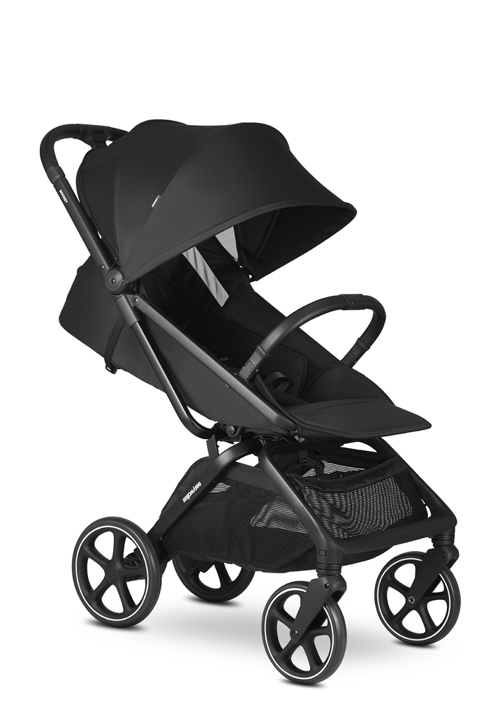 EASYWALKER SET Kočík kombinovaný 4v1 Rockey L Pure Black + CYBEX Aton B2 i-Size + základňa