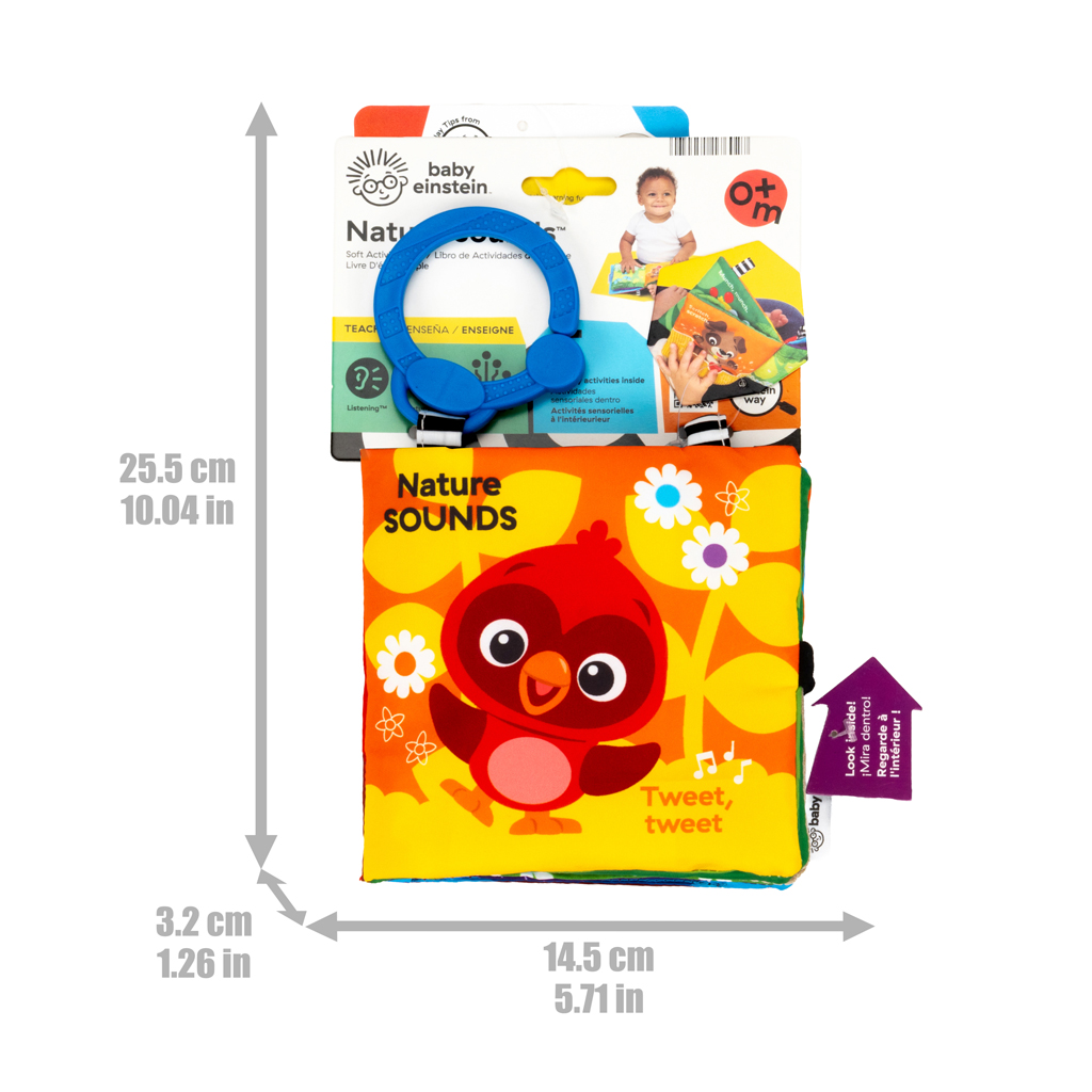 BABY EINSTEIN Kniha plná aktivít multisenzorická Nature Sounds™, 0m+