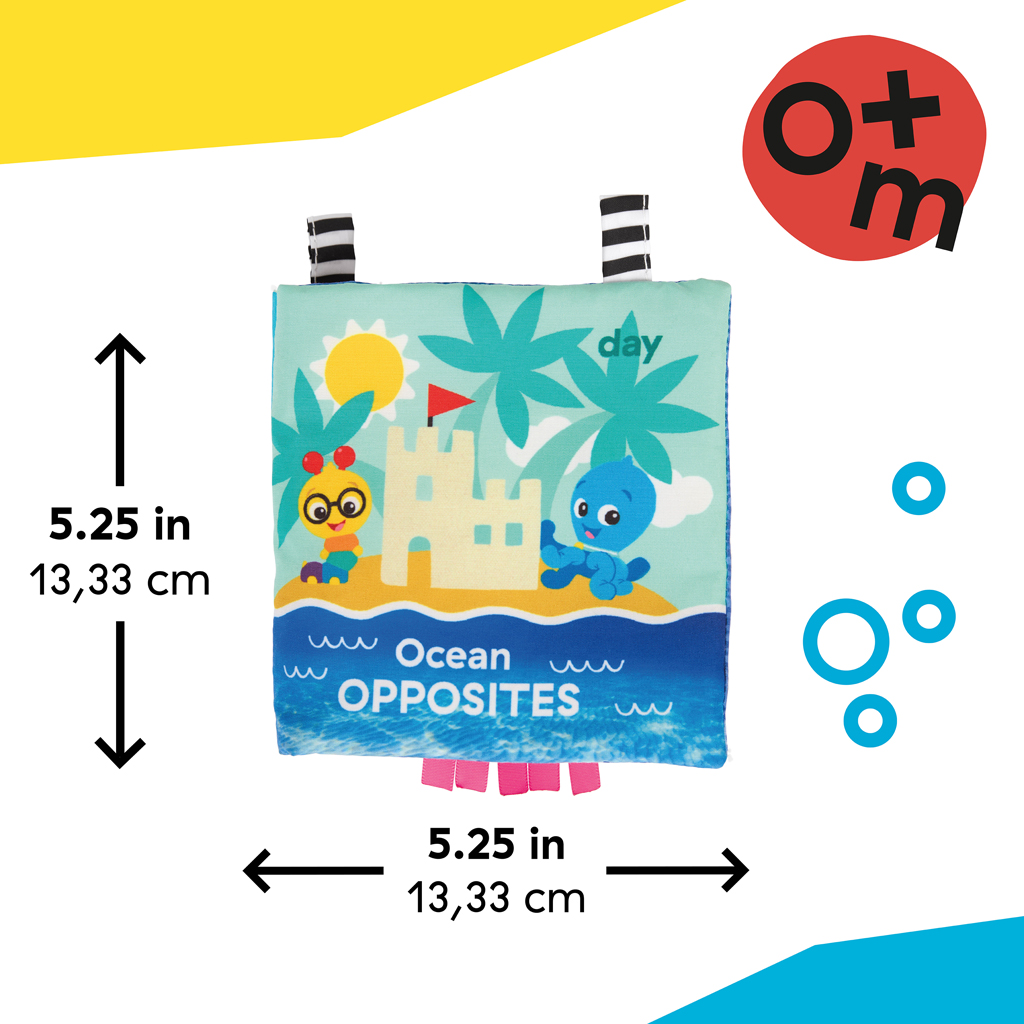 BABY EINSTEIN Mäkká kniha plná aktivít Ocean Opposites™, 0m+