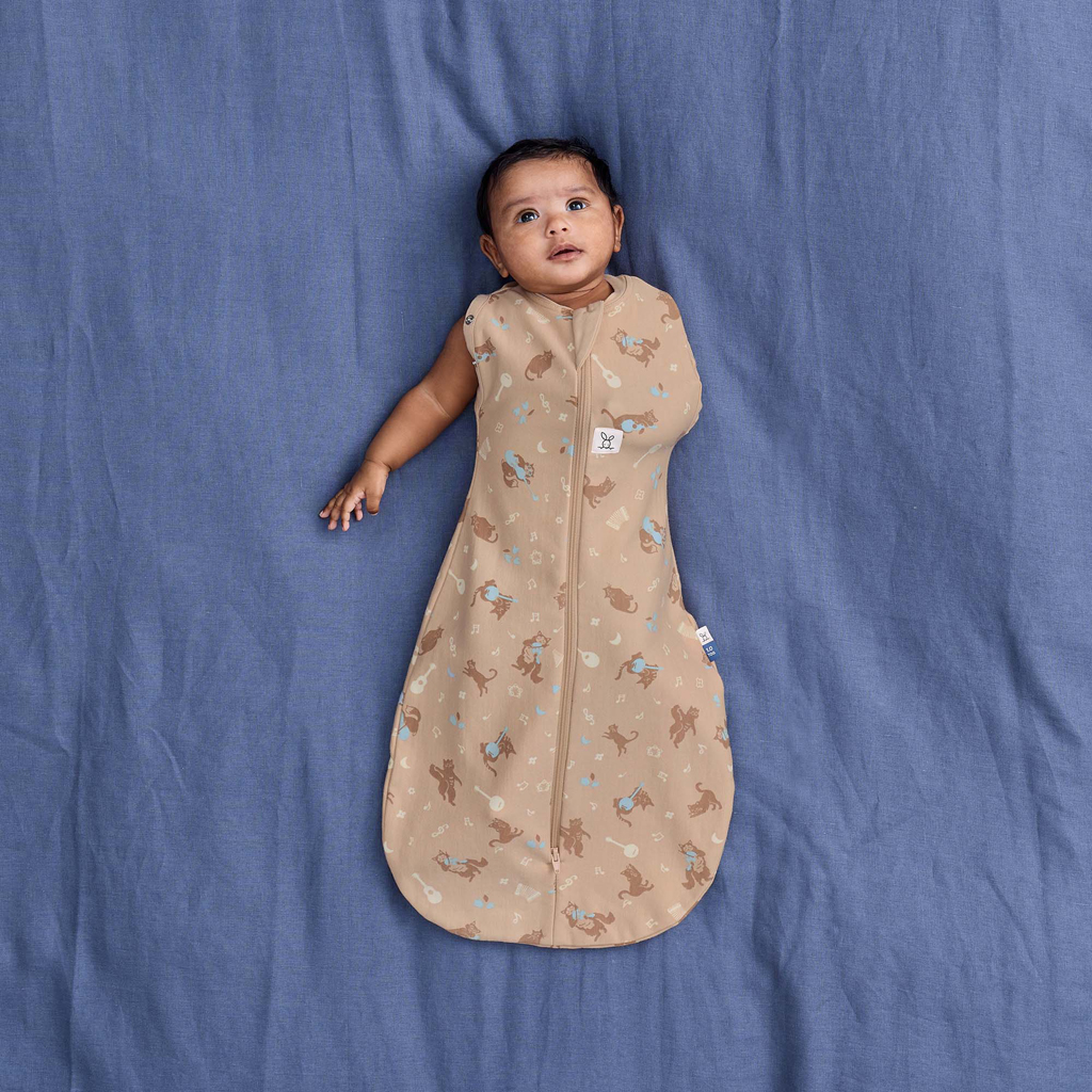 ERGOPOUCH Zavinovačka a pytel na spanie 2v1 Cocoon Melody  0-3m, 3-6kg, 0,2tog