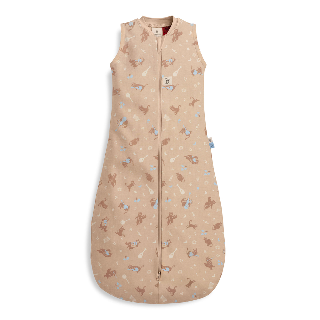 ERGOPOUCH Vak na spanie organická bavlna Jersey Melody 3-12m, 6-10kg, 0,2tog