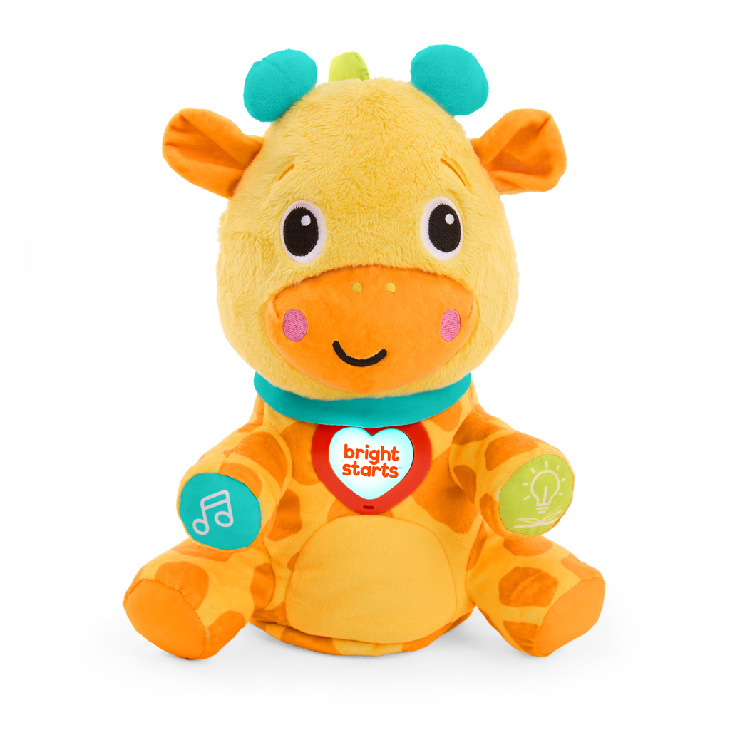BRIGHT STARTS Hračka interaktívna vzdelávacia Chat &amp; Cuddle Giraffe™, 6m+