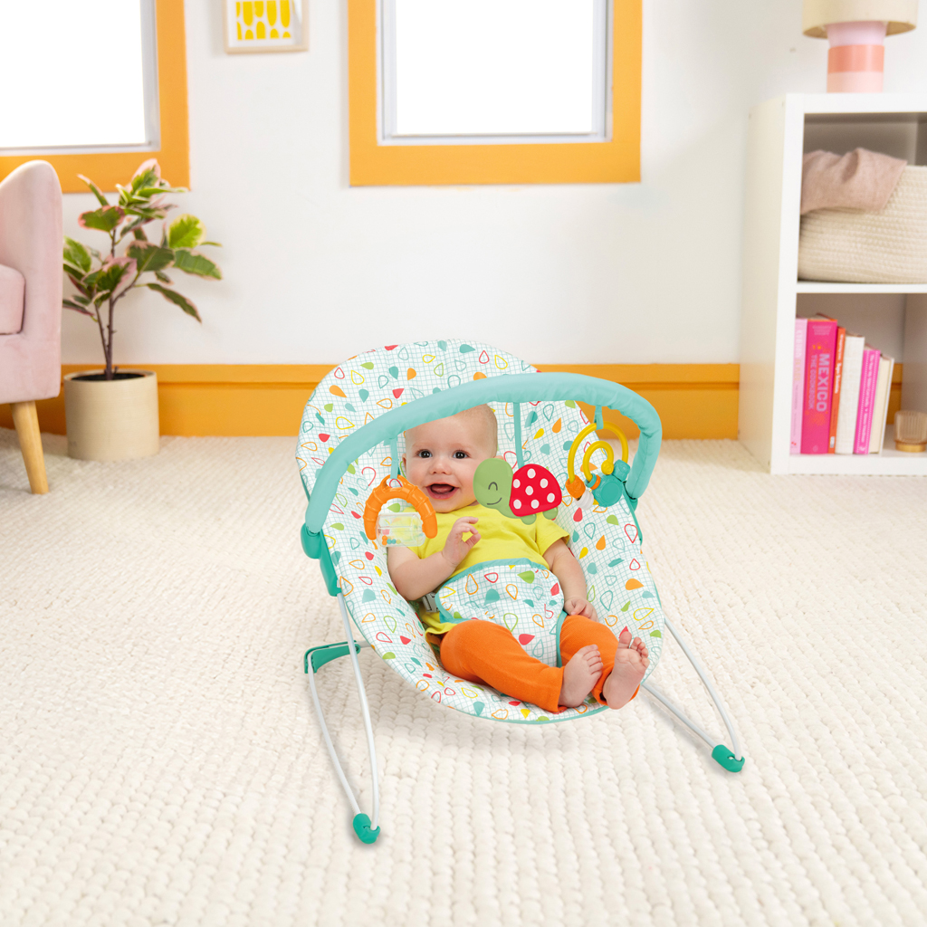 BRIGHT STARTS Lehátko s hračkami Colorful Confetti™ Bouncer, 0m+