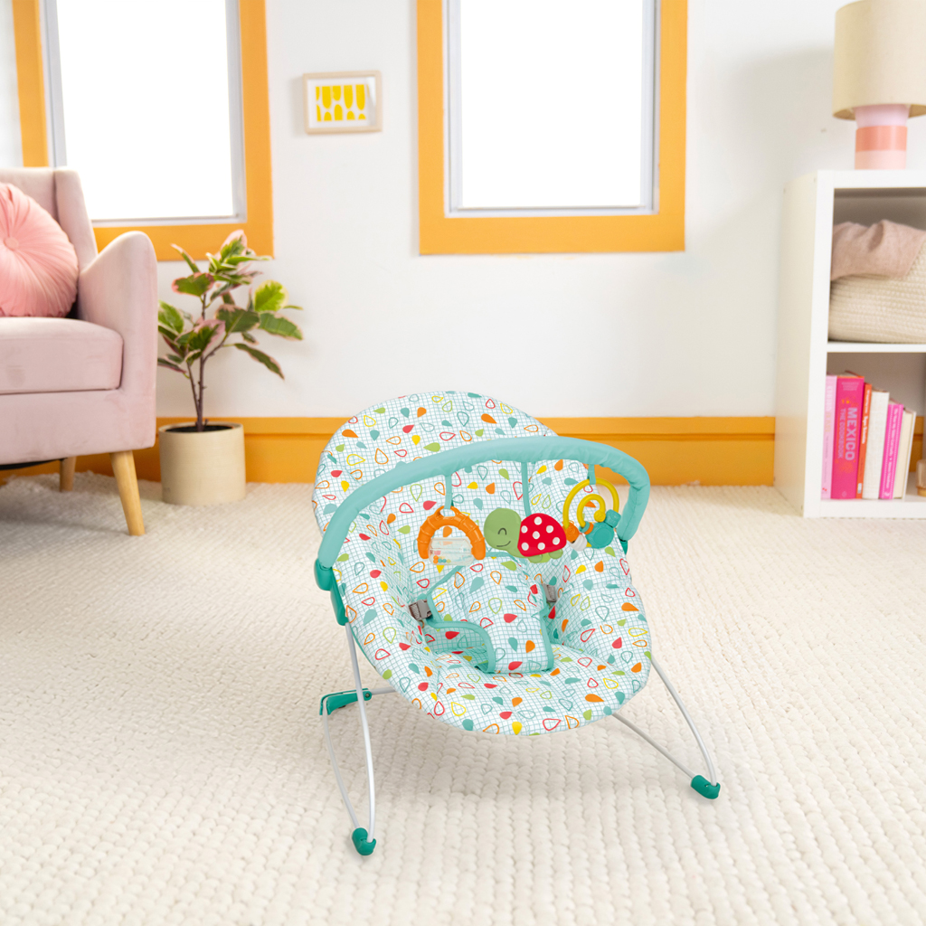 BRIGHT STARTS Lehátko s hračkami Colorful Confetti™ Bouncer, 0m+