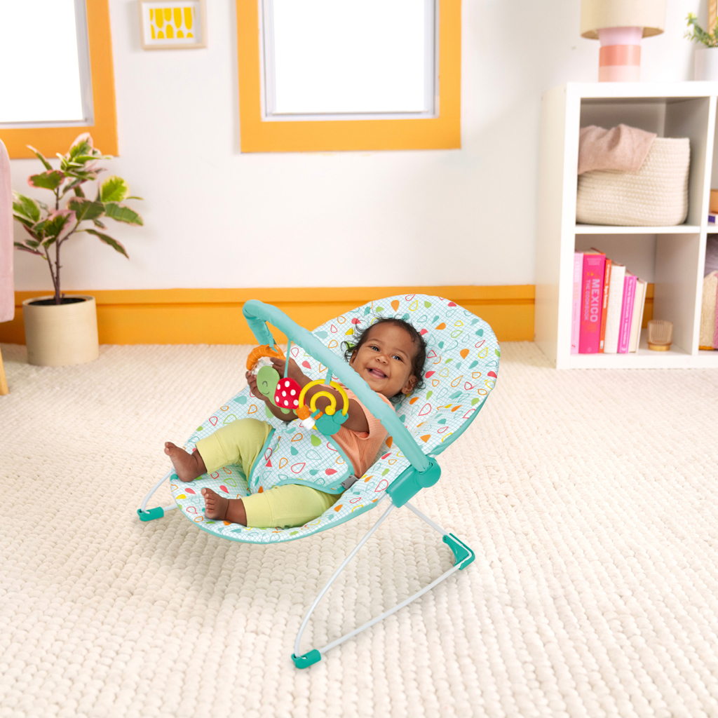 BRIGHT STARTS Lehátko s hračkami Colorful Confetti™ Bouncer, 0m+