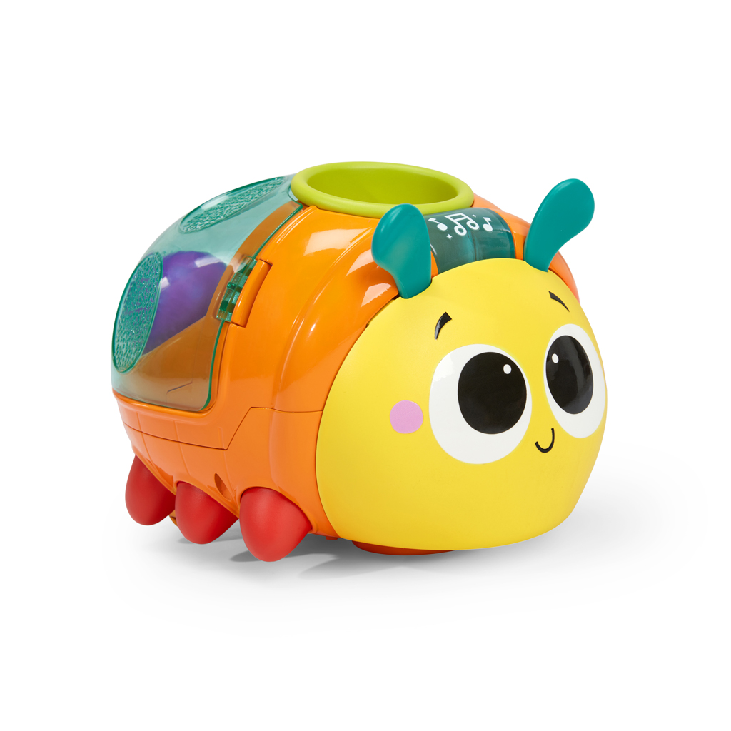 BRIGHT STARTS Hračka vkladacia interaktívna s loptičkami Spin n Chase Bug™, 6m+