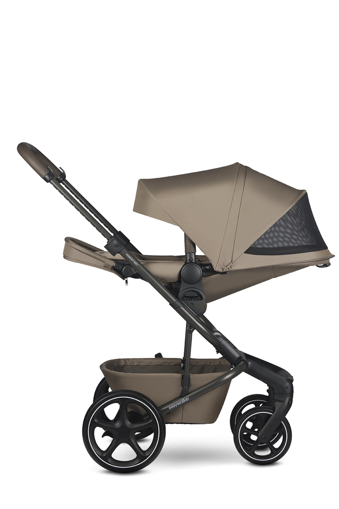 EASYWALKER Set XXL kočík kombinovaný Harvey NXT s príslušenstvom Mocha Brown