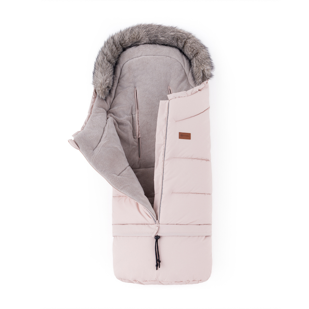 PETITE&amp;MARS Set zimný fusak Arctic 4v1 + rukavice na kočík Fjora Rose Petal