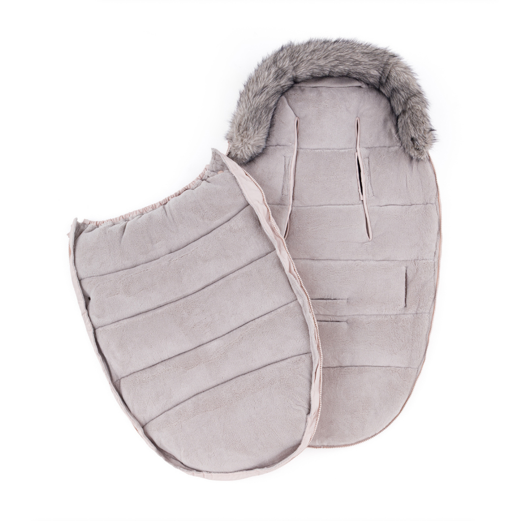 PETITE&amp;MARS Set zimný fusak Comfy 4v1 + rukavice na kočík Fjora Rose Petal
