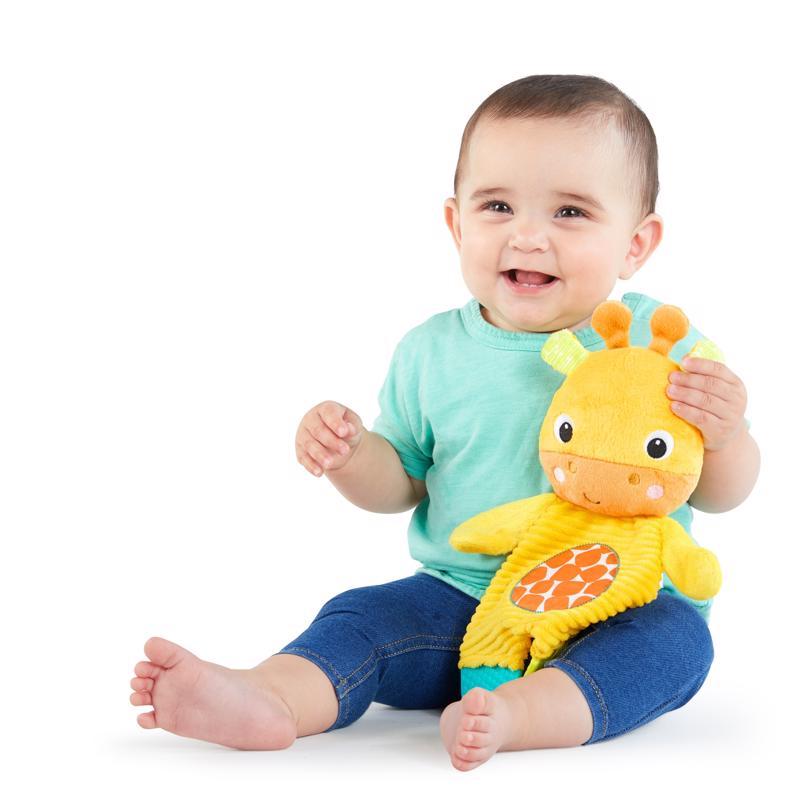 BRIGHT STARTS Hračka - hryzačka Snuggle&amp;Teethe žirafa 0m+