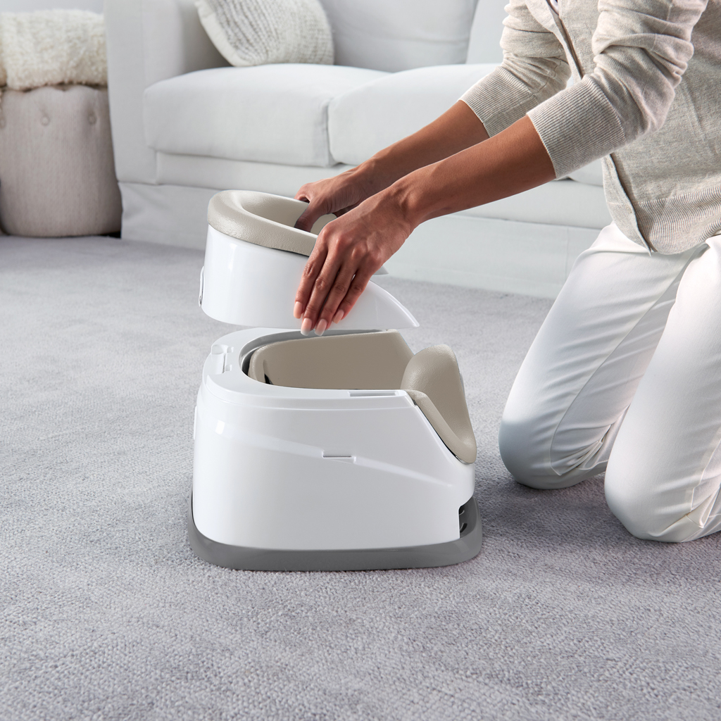 INGENUITY Jedálenská stolička na stoličku 2v1 Baby Base Cashmere 6m+ do 15 kg