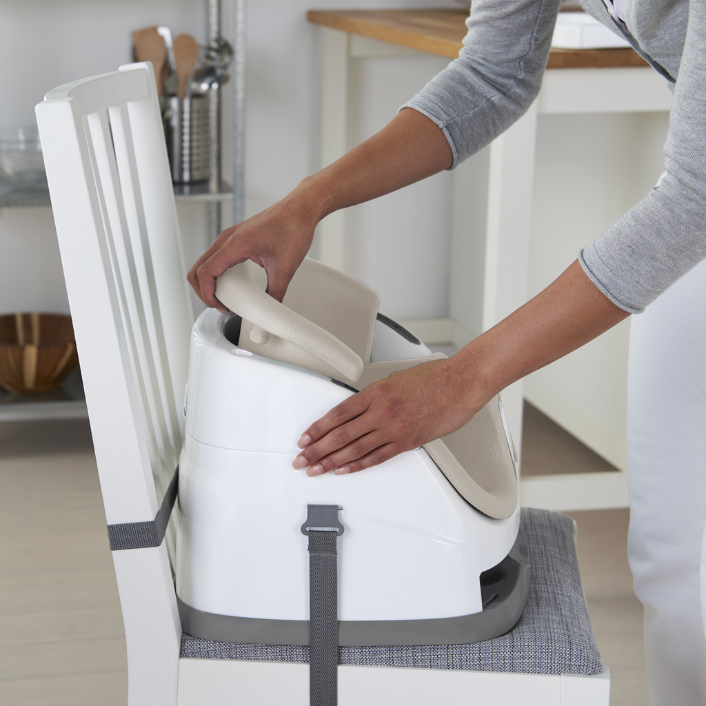 INGENUITY Jedálenská stolička na stoličku 2v1 Baby Base Cashmere 6m+ do 15 kg