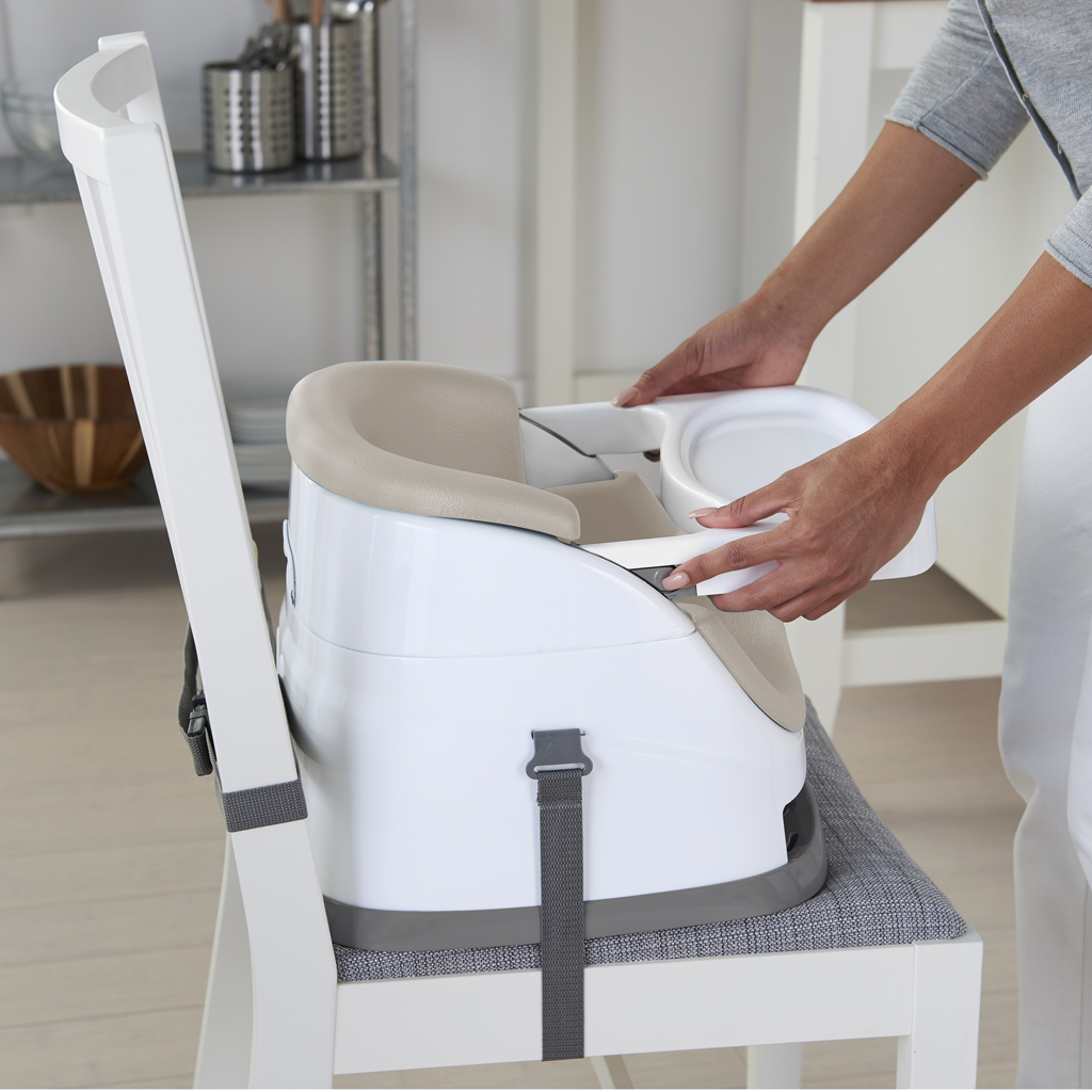 INGENUITY Jedálenská stolička na stoličku 2v1 Baby Base Cashmere 6m+ do 15 kg