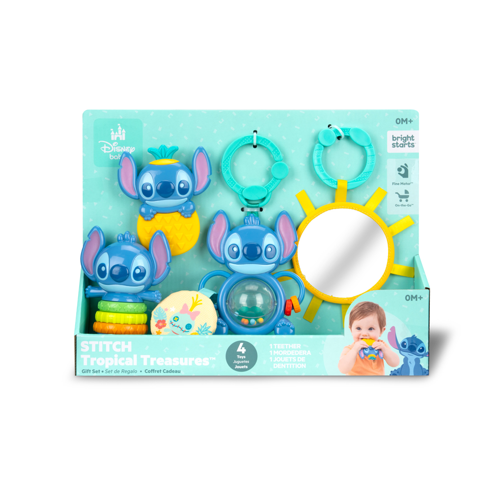 BRIGHT STARTS Sada darčeková multisenzorická Stitch Tropical Treasures™, 3m+