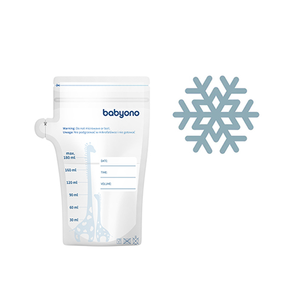 BABYONO Sáčky na materské mlieko 180ml, 30ks