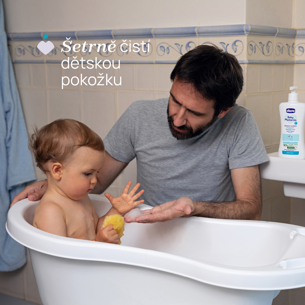 CHICCO Sprchový gél Baby Moments Protection 500 ml, 0m+