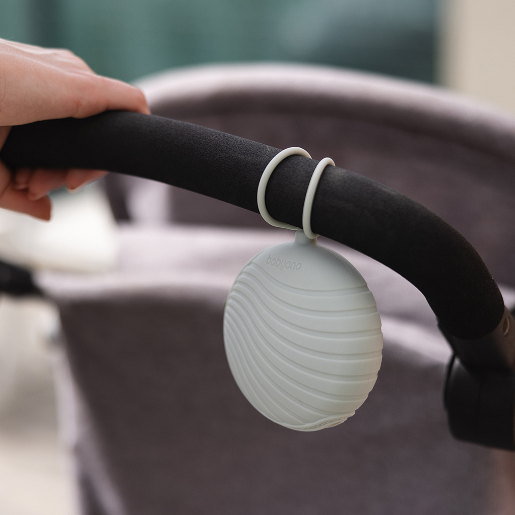 BABYONO Puzdro na cumlík silikónové béžové 0m+