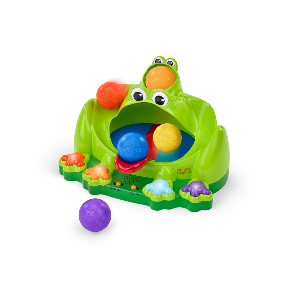 BRIGHT STARTS Hračka interaktívna Poppin' Ball Frog™  6m+