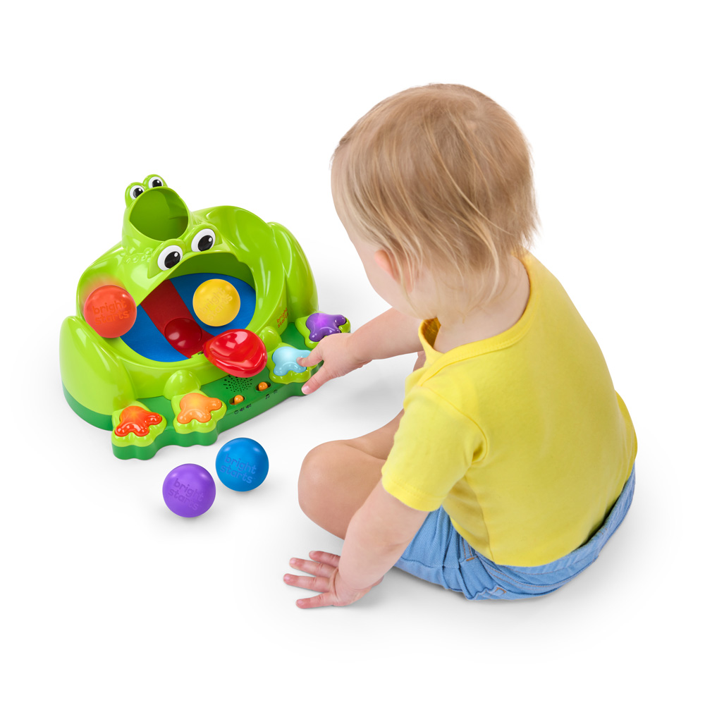 BRIGHT STARTS Hračka interaktívna Poppin' Ball Frog™  6m+