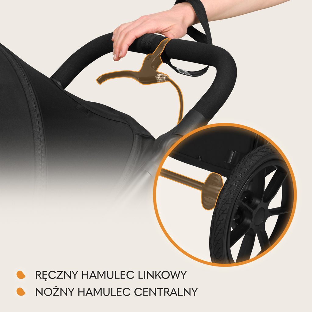 LIONELO Kočík športový Azura Black Onyx