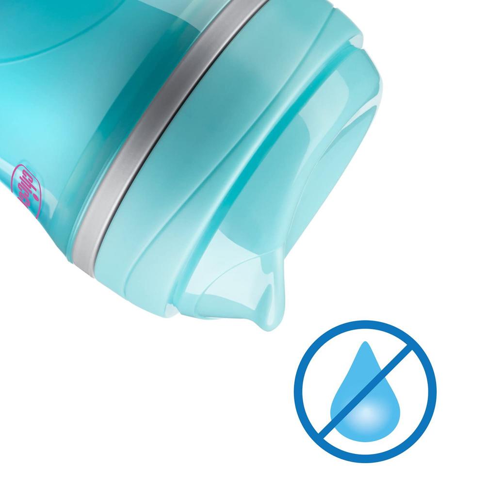 CHICCO Hrnček Active termo s tvrdým náustkom 266 ml, tyrkysový 14m+
