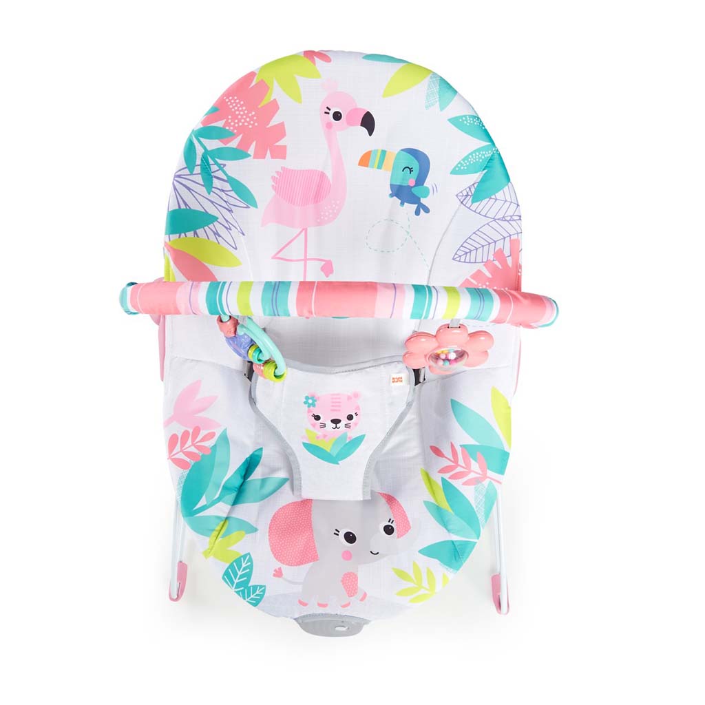 BRIGHT STARTS Lehátko vibrujúce Flamingo Vibes™ 0m+, do 9kg