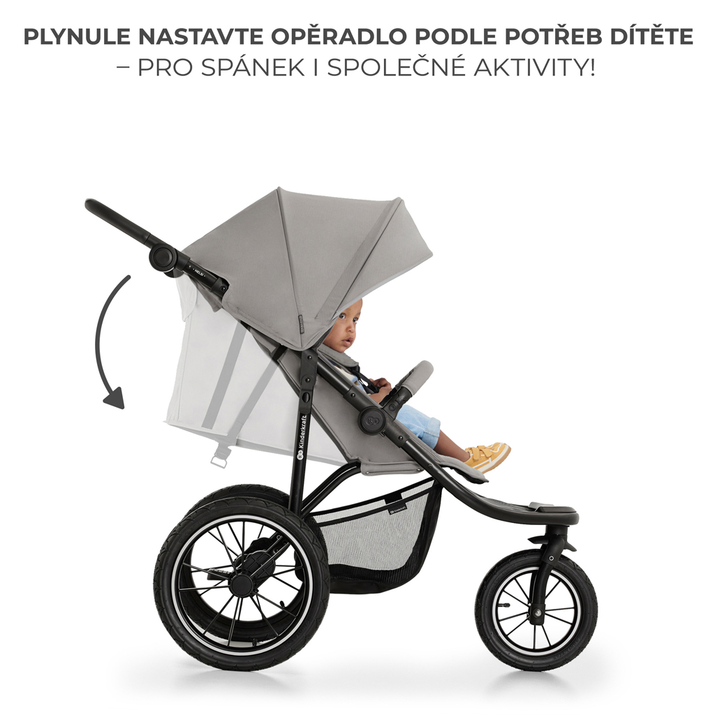KINDERKRAFT Kočík športový Helsi 2 Grey
