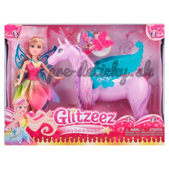 Glitzeez Fairy Doll bábika s koňom