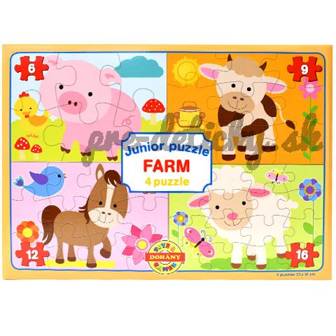 Dohány Junior puzzle skladačka Farmárske zvieratká