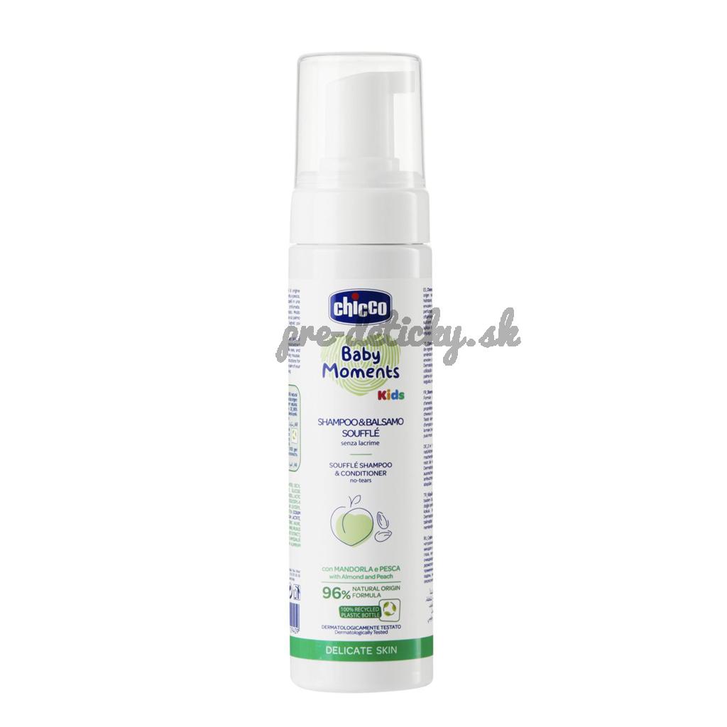 CHICCO Šampón a kondicionér na vlasy soufflé Baby moments Kids 150ml, 0m+