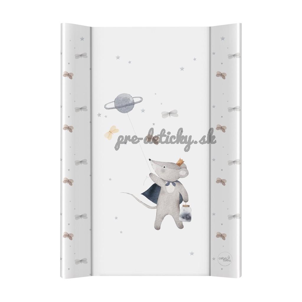 CEBA BABY Podložka prebaľovacia 2-hranná s pevnou doskou (50x70) Ultra Light Cosmic Mouse