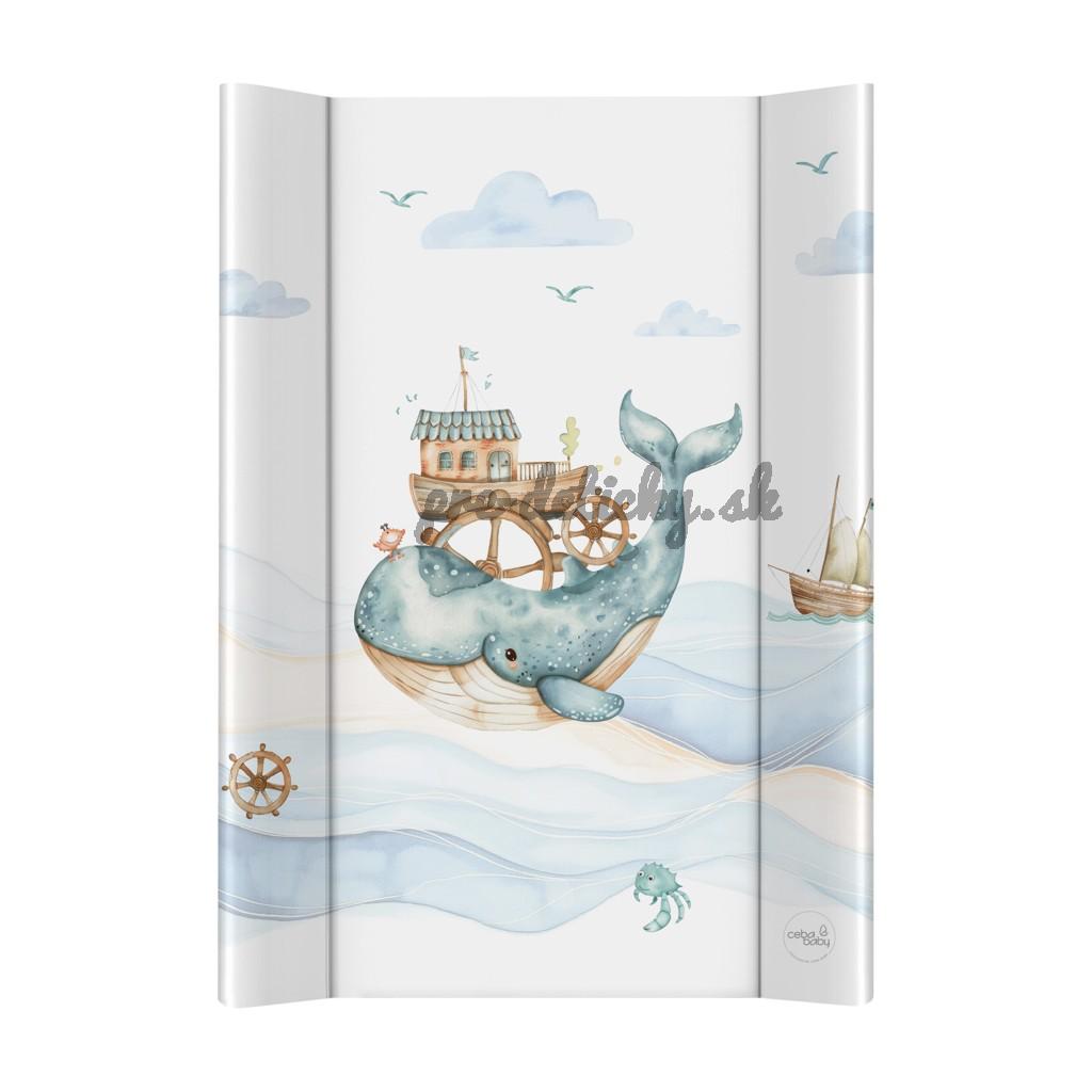CEBA BABY Podložka prebaľovacia 2-hranná s pevnou doskou (50x70) Ultra Light Ocean Adventure