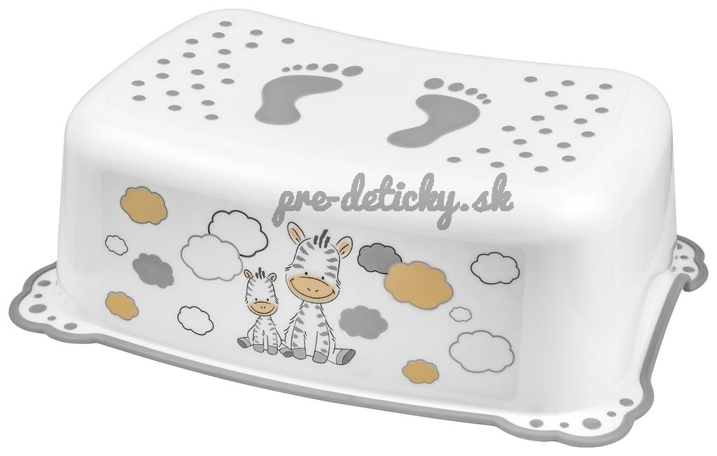MALTEX Stupienok protišmykový Zebra - White/Grey