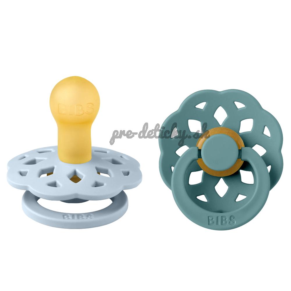 Bibs cumlíky z prírodného kaučuku Baby Blue/Island Sea 2ks 0-6 m