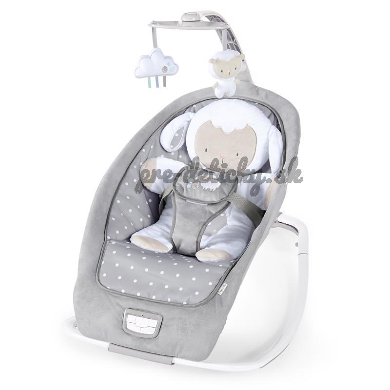 INGENUITY Húpatko vibrujúce s melódiou Cuddle Lamb 0m+ do 18 kg, 2019