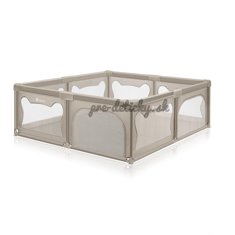 LIONELO Ohrádka pre deti Willow XL Beige Sand 187 x 207 cm