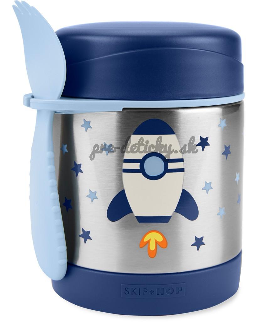 SKIP HOP Spark Style Termoska na jedlo s lyžičkou/vidličkou Raketa 325 ml, 3r+