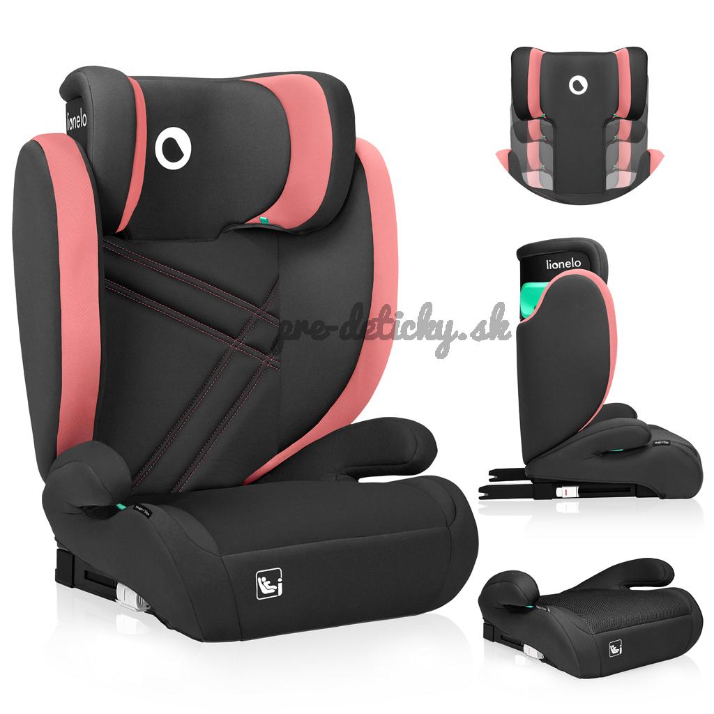LIONELO Autosedačka Hugo i-Size (100-150 cm) Pink Baby
