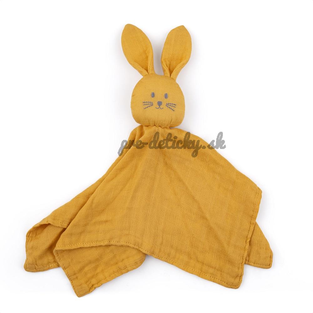 PETITE&MARS Maznáčik bambusový mušelínový Hugo Intense Ochre 0m+